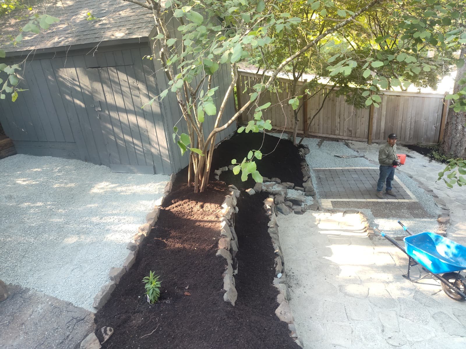 Outdoor property improvement project